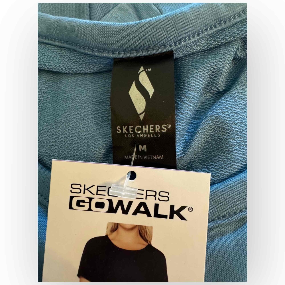 Skechers Gowalk Women’s Short Sleeve Tunic Tee - Teal Blue, Size Medium 537M - Picture 5 of 6